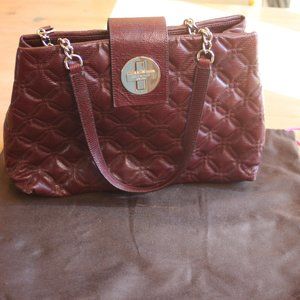 Large Burgundy Kate Spade Shoulder Bag